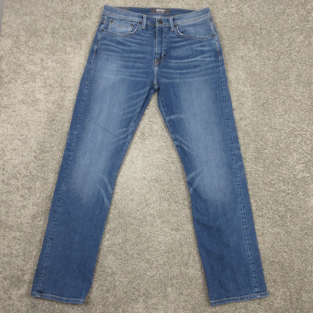 Revtown Jeans Mens 31x32 Blue Automatic Regular Straight Fade Whisker Denim Pant